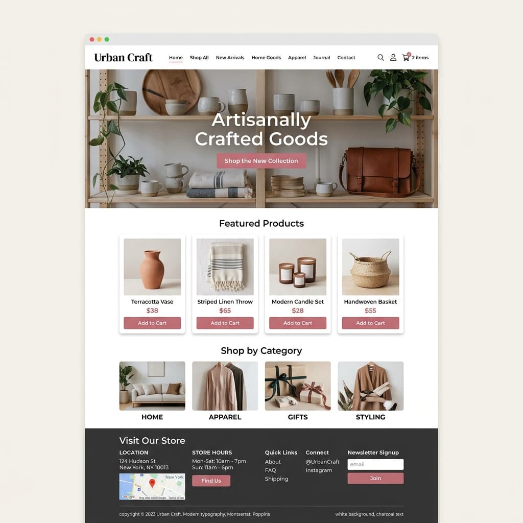 Retail Shop template preview
